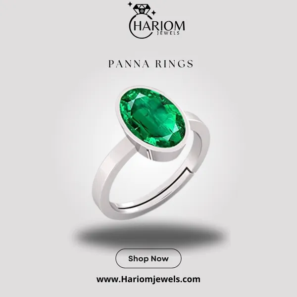 Ring_Panna_Stone__Created_Panna_Stone_Emerald_Ring_Adjustable_Woman_Man_Ring
