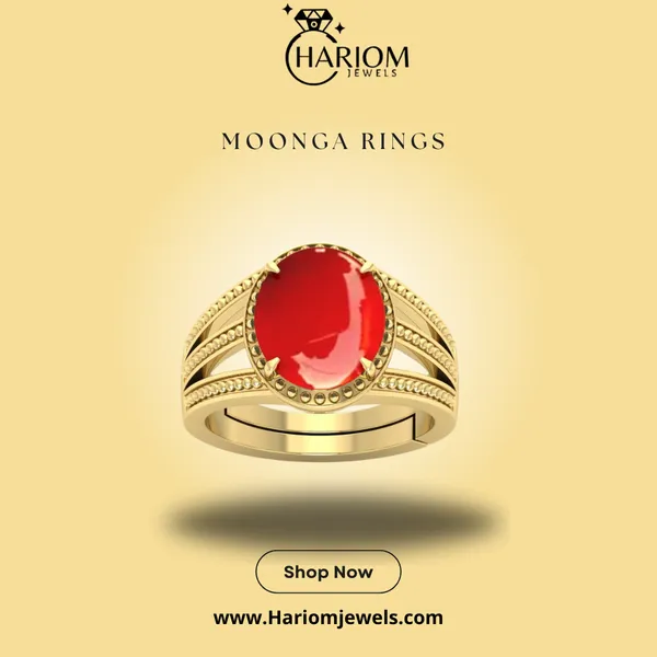Moonga_Red_Coral_created_Ring_Adjustable_|_Best_Quality_Ring|_Created_Stone_Ring_gemstone