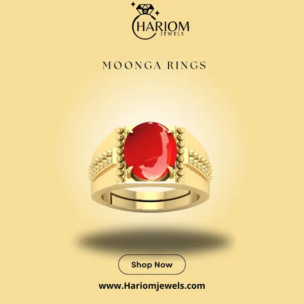 Moonga_Red_Coral_created_Ring_Adjustable_|_Best_Quality_Ring|_Pure_Stone_Ring_gemstone