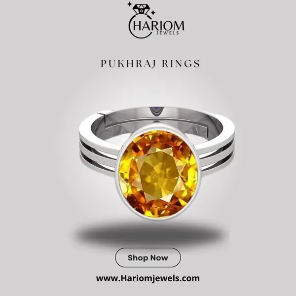 Pukhraj_Stone__Created_Yellow_Sapphire_Gemstone_Adjustable_Women_&_Man_Ring