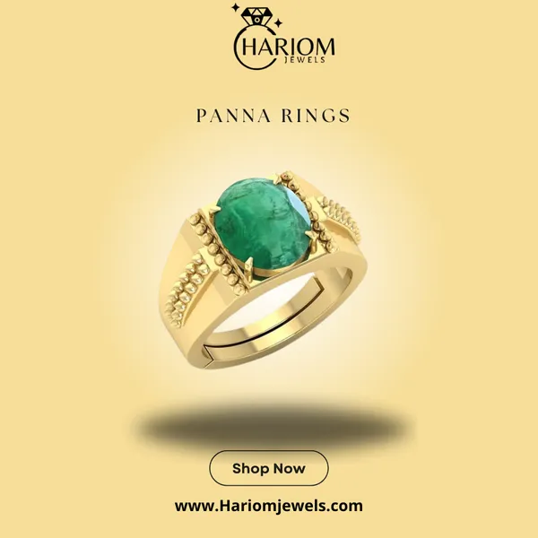 Ring_Panna_Stone__Created_Panna_Stone_Emerald_Ring_Adjustable_Woman_Man_Ring