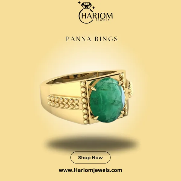 Ring_Panna_Stone__Created_Panna_Stone_Emerald_Ring_Adjustable_Woman_Man_Ring