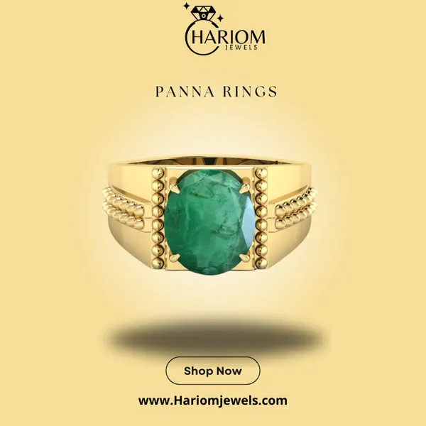 Ring_Panna_Stone__Created_Panna_Stone_Emerald_Ring_Adjustable_Woman_Man_Ring