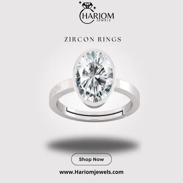 Ring_Zircon_Zirkon/_Zircon_Stone_Created_Adjustable_Ring_Rashi_Ratna_Created_for_Men_&_Women