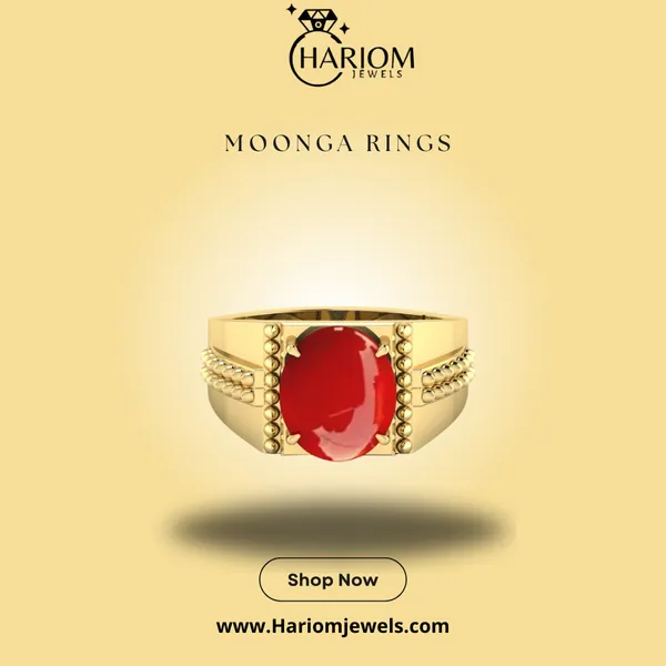 Moonga_Red_Coral_created_Ring_Adjustable_|_Best_Quality_Ring|_Pure_Stone_Ring_gemstone