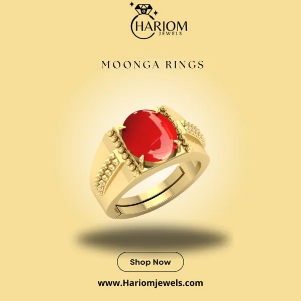 Moonga_Red_Coral_created_Ring_Adjustable_|_Best_Quality_Ring|_Pure_Stone_Ring_gemstone
