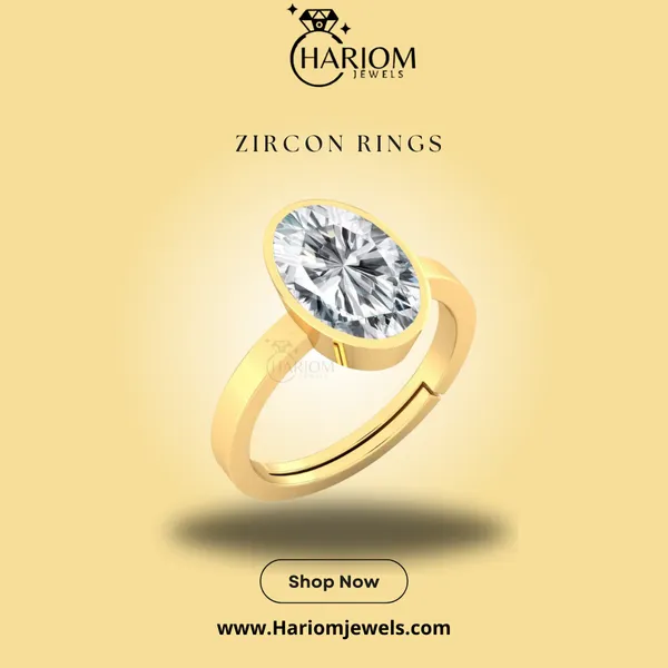 Ring_Zircon_Zirkon/_Zircon_Stone_Created_Adjustable_Ring_Rashi_Ratna_Created_for_Men_&_Women