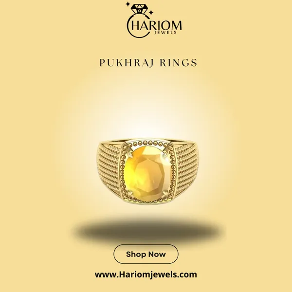 PukhrajRing_Pukhraj_Stone__Created_Yellow_Sapphire_Gemstone_Adjustable_Women_&_Man_Ring