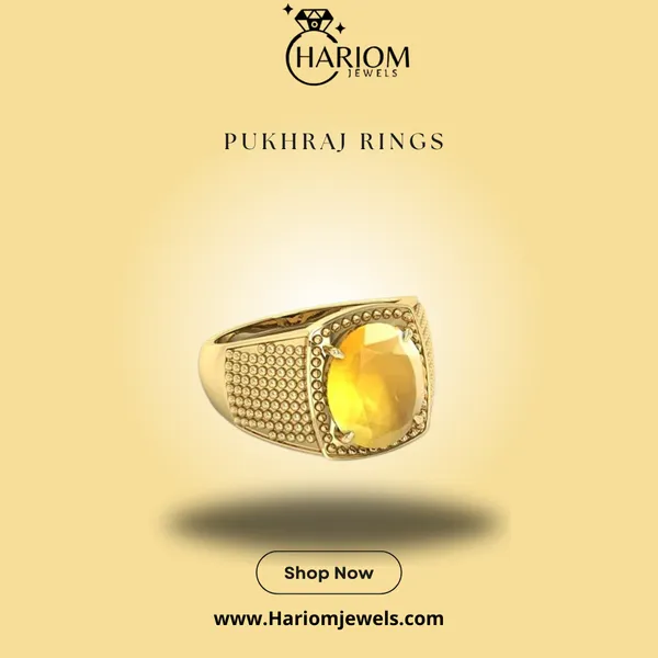 PukhrajRing_Pukhraj_Stone__Created_Yellow_Sapphire_Gemstone_Adjustable_Women_&_Man_Ring