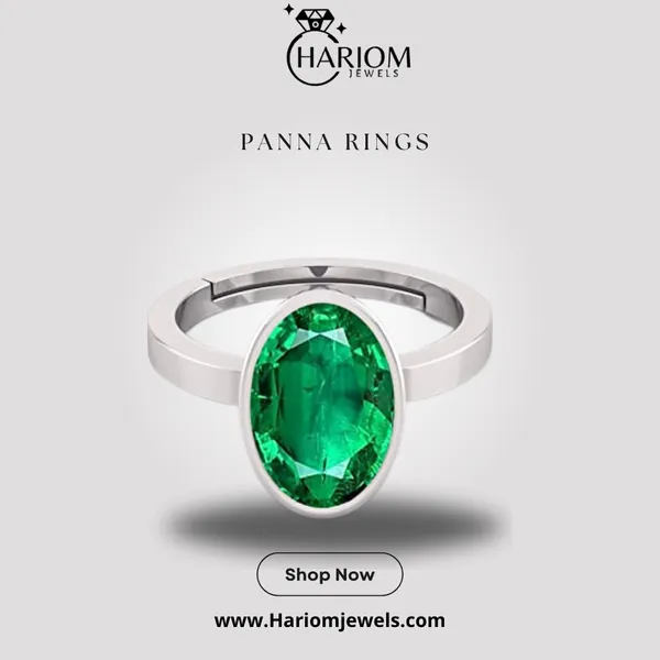 Ring_Panna_Stone__Created_Panna_Stone_Emerald_Ring_Adjustable_Woman_Man_Ring