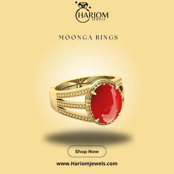 Moonga_Red_Coral_created_Ring_Adjustable_|_Best_Quality_Ring|_Created_Stone_Ring_gemstone