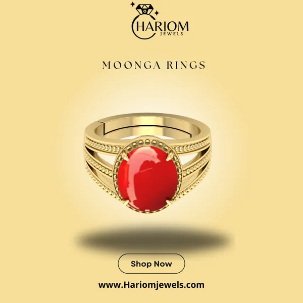 Moonga_Red_Coral_created_Ring_Adjustable_|_Best_Quality_Ring|_Created_Stone_Ring_gemstone