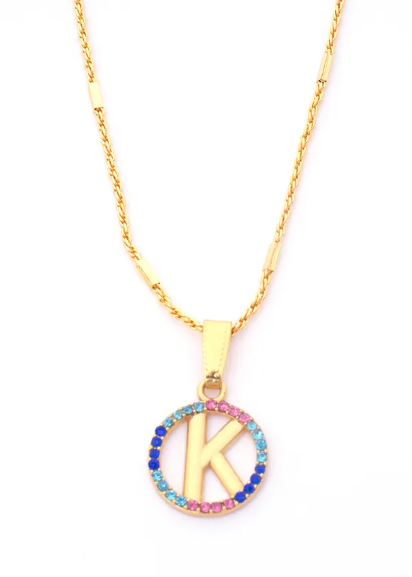 Charming_"K"_Latter_22K_Gold_Plated_Necklace_Chain_Pendant_For_Women_and_Girls__