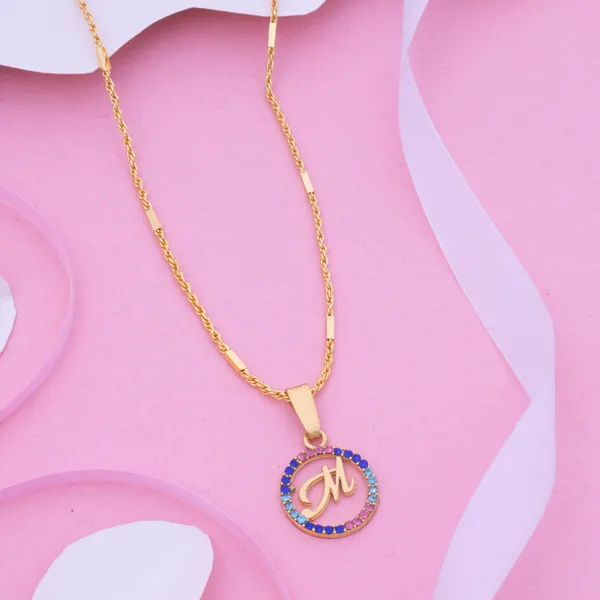 Daily_Wear_"M"_Latter_22K_Gold_Plated_Necklace_Chain_For_Women_and_Girls__