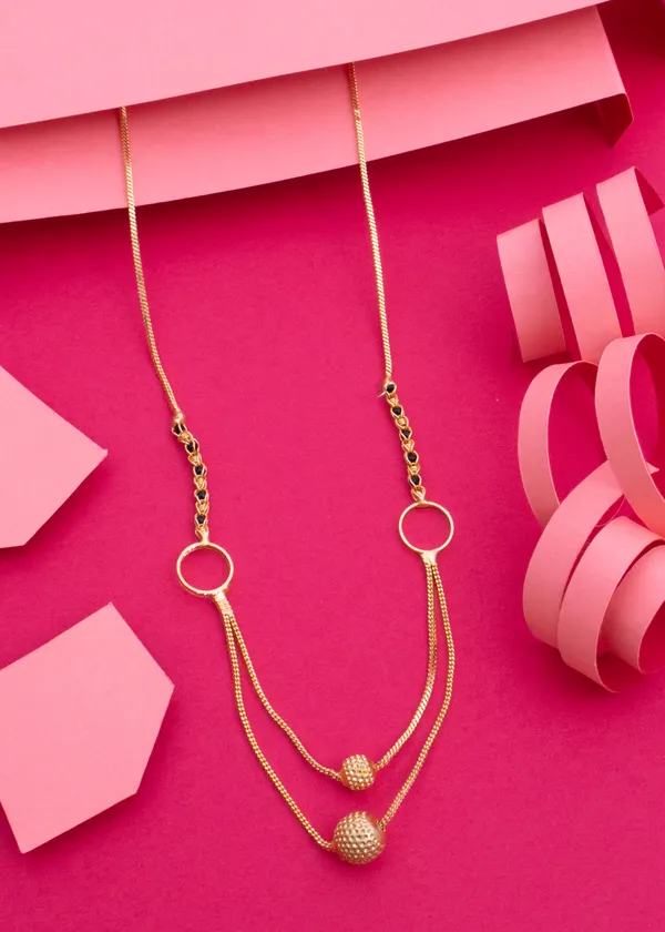 Designer_22K_Gold_Plated_3_line_Ring_Mangalsutra_For_Women_and_Girls