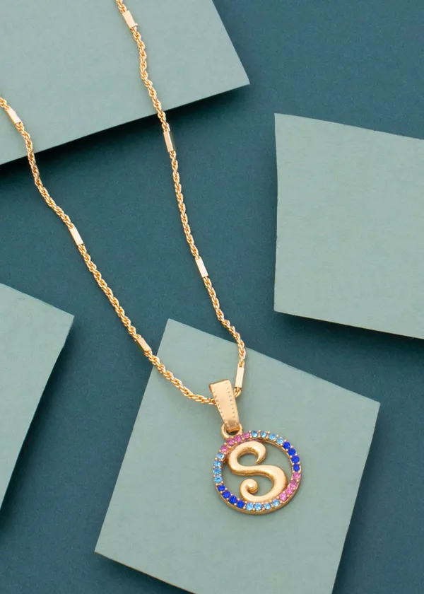 Stylish_"S"_Latter_22K_Gold_Plated_Necklace_Chain_For_Women_and_Girls__