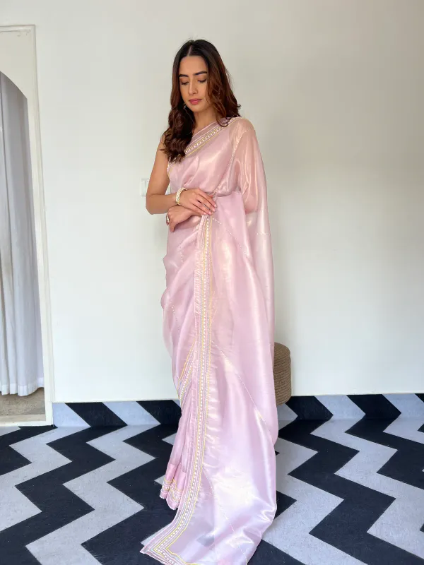 Rossette_Pink_Soft_Organza_Silk_Handwork_Saree