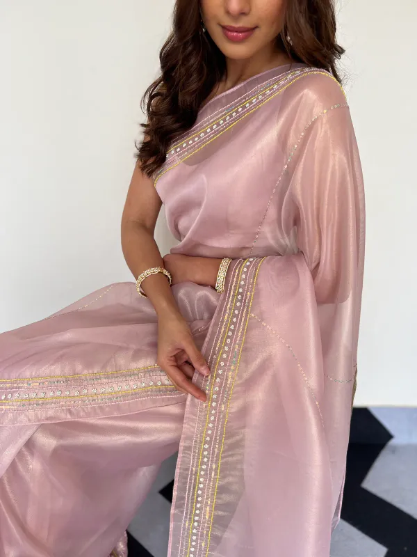 Rossette_Pink_Soft_Organza_Silk_Handwork_Saree