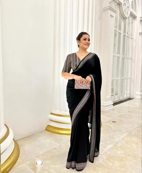 BLACK_SOFT_GEORGETTE_EMBROIDERED_SAREE