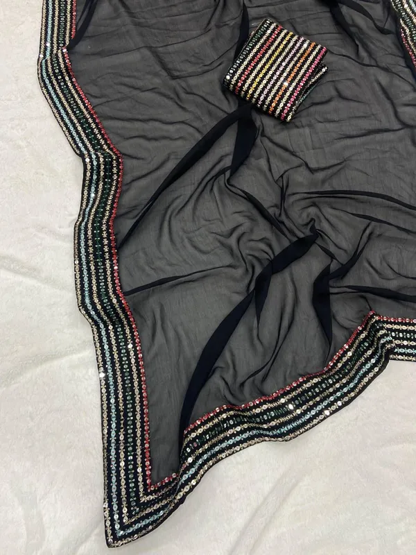 BLACK_SOFT_GEORGETTE_EMBROIDERED_SAREE