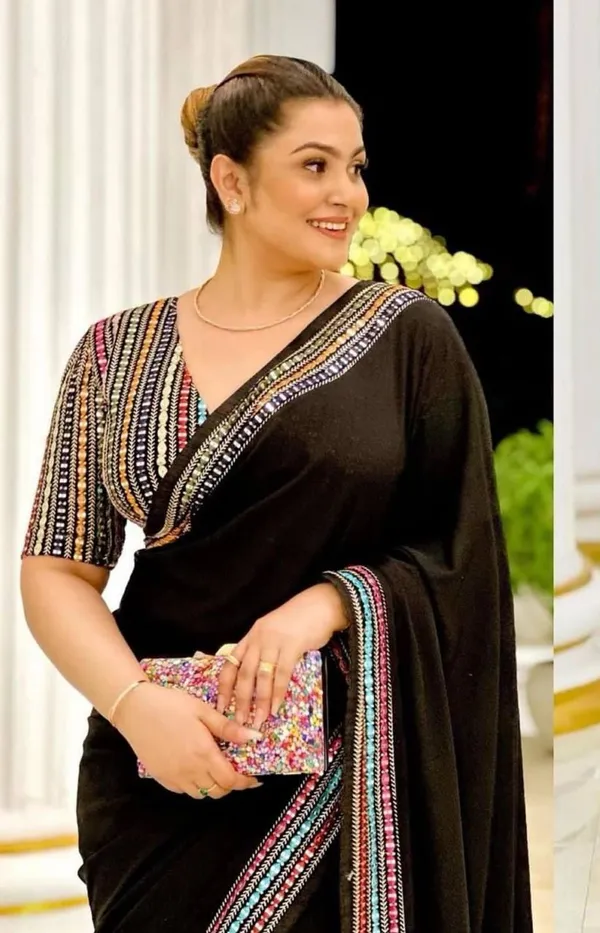 BLACK_SOFT_GEORGETTE_EMBROIDERED_SAREE