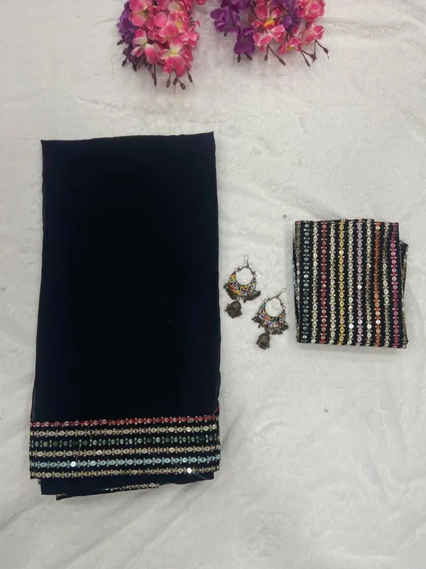 BLACK_SOFT_GEORGETTE_EMBROIDERED_SAREE
