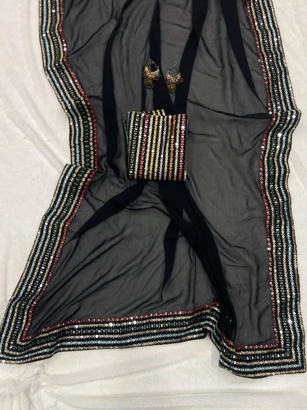 BLACK_SOFT_GEORGETTE_EMBROIDERED_SAREE