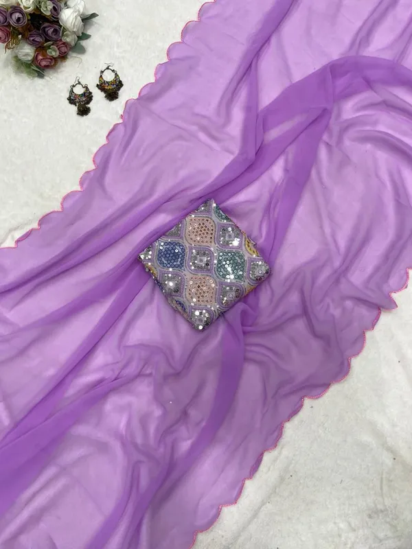 LAVENDER_SOFT_GEORGETTE_EMBROIDERED_SAREE