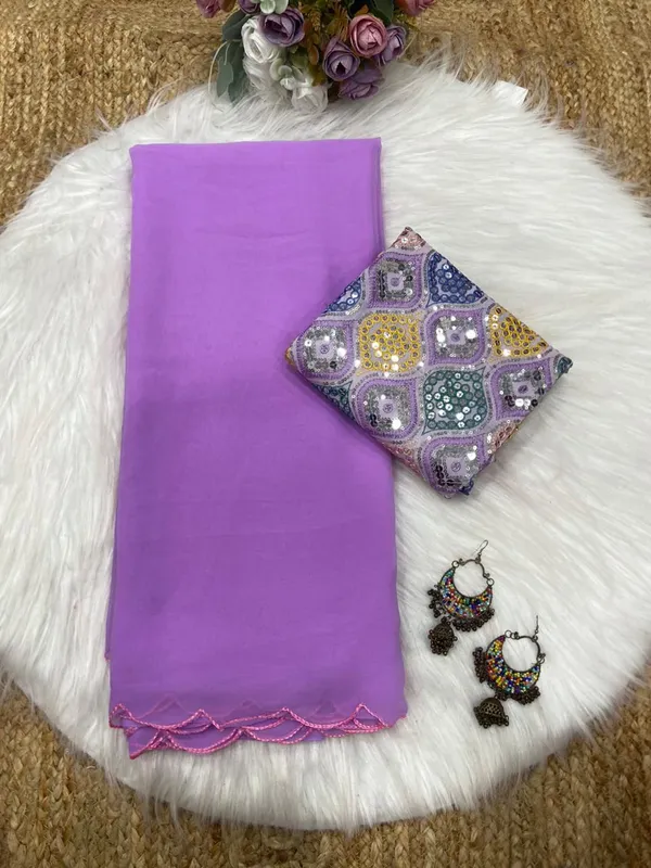 LAVENDER_SOFT_GEORGETTE_EMBROIDERED_SAREE