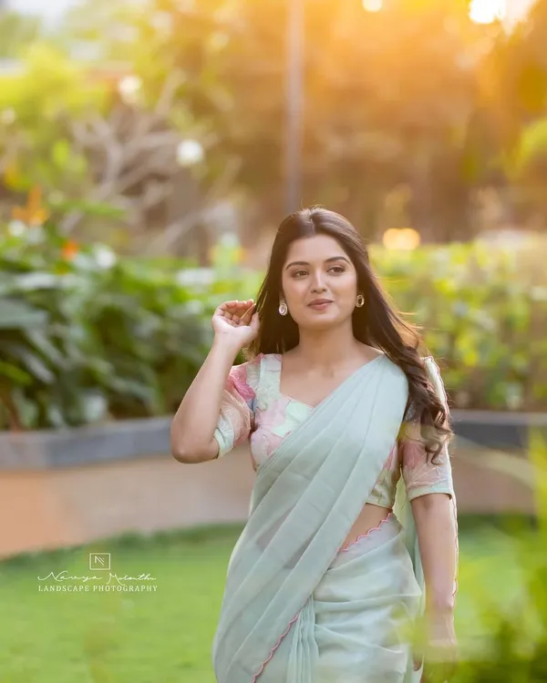 Light_Green_soft_simmer_georgettee_Saree