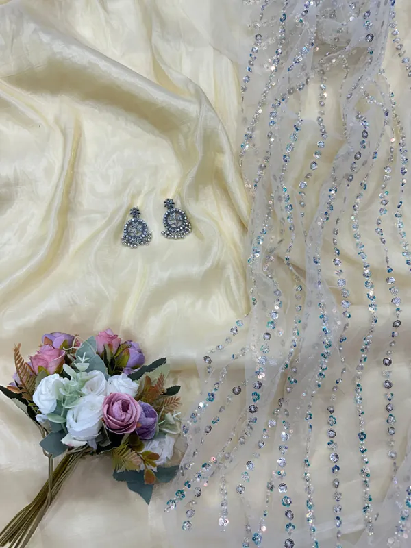 Cream_Crush_Organza_Motiwork_Embroidered_Saree