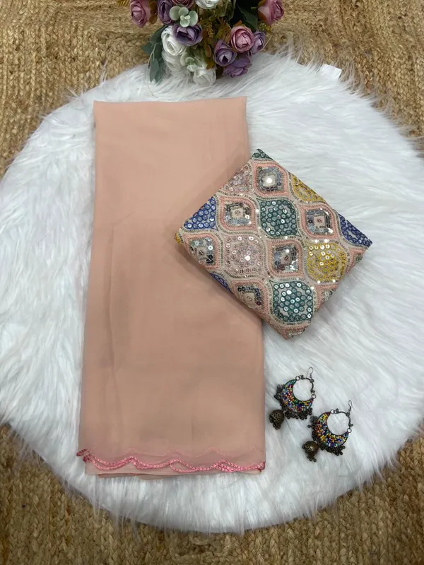 PEACH_SOFT_GEORGETTE_EMBROIDERED_SAREE