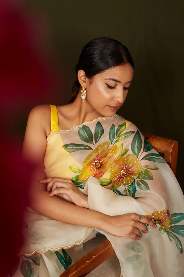 Cream_Organza_Motiwork_Embroidered_Saree