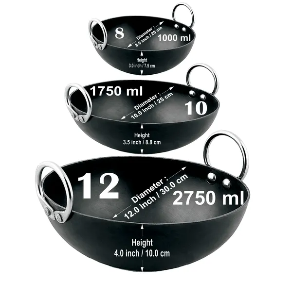 Black__Pure_Iron_/_Loha_Combo_Kadai_Set_Of_3_Pcs_(8"_&_10"_&_12")_2Mm_Thickness_With_Heavy_Base_