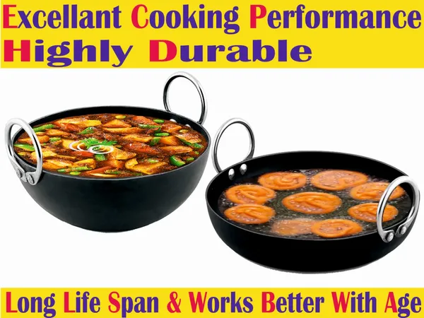 Black__Pure_Iron_Combo_Set_Of__Jellabi__&_Reg_Kadhai'S_No_8_2Mm_Thickness_With_Heavy_Base
