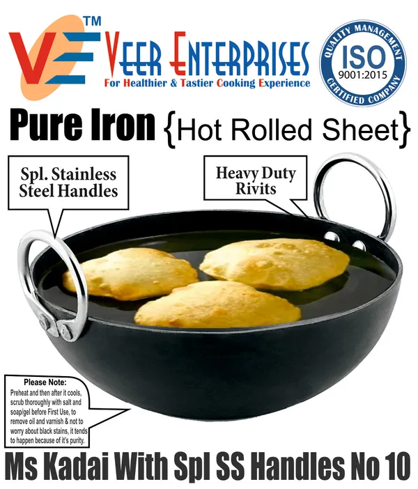 Black__Pure_Iron_Kadhai|__Induction_Compatible_Kadhai(10")_For_Everyday_Use__(2_Litre)_2Mm_Thickness_With_Heavy_Base_