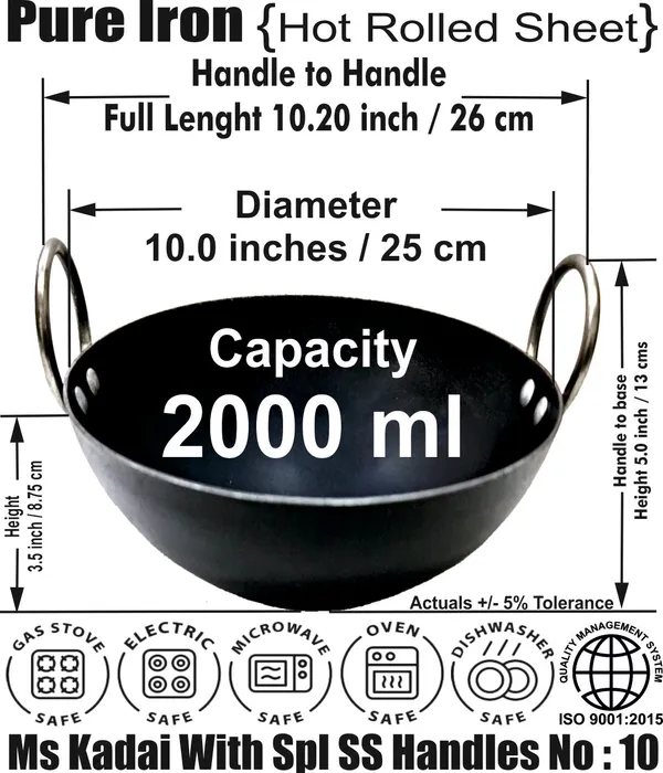 Black__Pure_Iron_Kadhai|__Induction_Compatible_Kadhai(10")_For_Everyday_Use__(2_Litre)_2Mm_Thickness_With_Heavy_Base_
