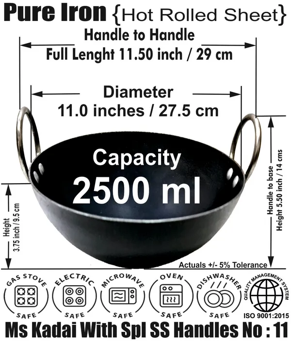 Black__Pure_Iron_Kadhai|__Induction_Compatible_Kadhai(11")_For_Everyday_Use_(2.5_Litre)_2Mm_Thickness_With_Heavy_Base_