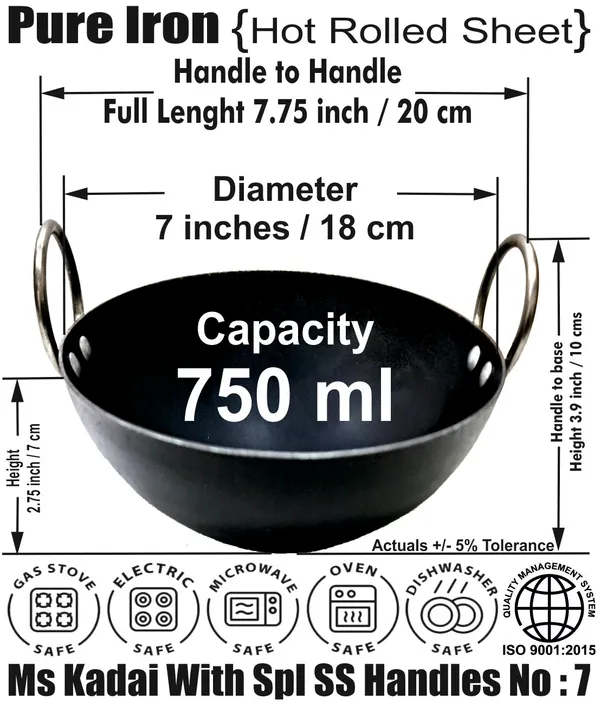 Black__Pure_Iron_Kadhai|__Induction_Compatible_Kadhai(7")_For_Everyday_Use_(0.75_Litre)_2Mm_Thickness_With_Heavy_Base_