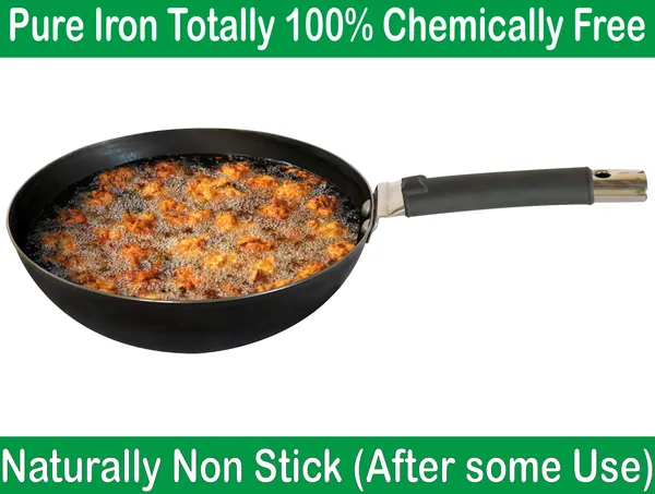 Ms_Pure_Iron/Loha_Frying_Deep_Kadai_with_SS_Pipe_Handle_No_10_(10_Inches,_2_Litres)