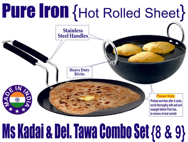 Combo_Of_Kadhai_And_Tawa_|_Induction_Compatible_Kadhai(8")_And_Tawa(9")_For_Everyday_Use_2Mm_Thickness_With_Heavy_Base_