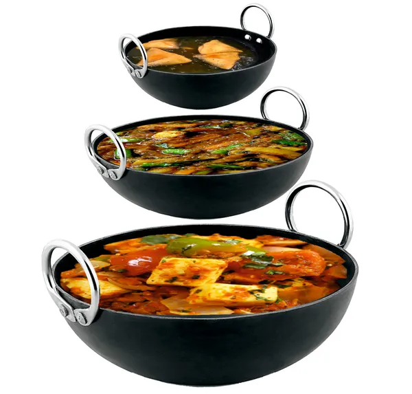 Black__Pure_Iron_/_Loha_Combo_Kadai_Set_Of_3_Pcs_(10"_&_11"_&_12")_2Mm_Thickness_With_Heavy_Base_