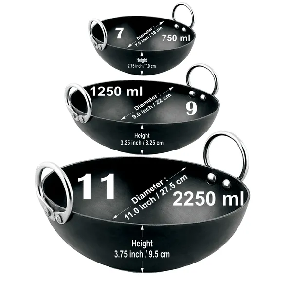 Black__Pure_Iron_/_Loha_Combo_Kadai_Set_Of_3_Pcs_(7"_&_9"_&_11")_2Mm_Thickness_With_Heavy_Base_