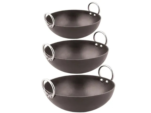 Black__Pure_Iron_/_Loha_Combo_Kadai_Set_Of_3_Pcs_(7"_&_9"_&_11")_2Mm_Thickness_With_Heavy_Base_