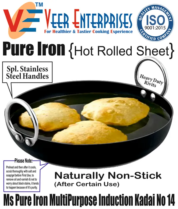 Black_._Pure_Iron_Multi-Purpose_Flat_Bottom_Kadhai_No_14_(4_Litre)_2Mm_Thickness_With_Heavy_Base