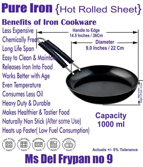 Black___Pure_Iron_/_Loha_Wire_Handle_Fry_Pan_No_9_2Mm_Thickness_With_Heavy_Base