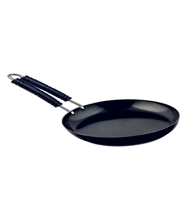Black___Pure_Iron_/_Loha_Wire_Handle_Fry_Pan_No_9_2Mm_Thickness_With_Heavy_Base