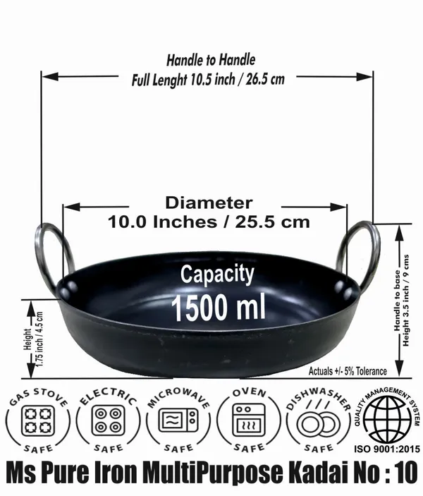 Black_._Pure_Iron_Multi-Purpose_Flat_Bottom_Kadhai_No_10_(1.5_Litre)_2Mm_Thickness_With_Heavy_Base