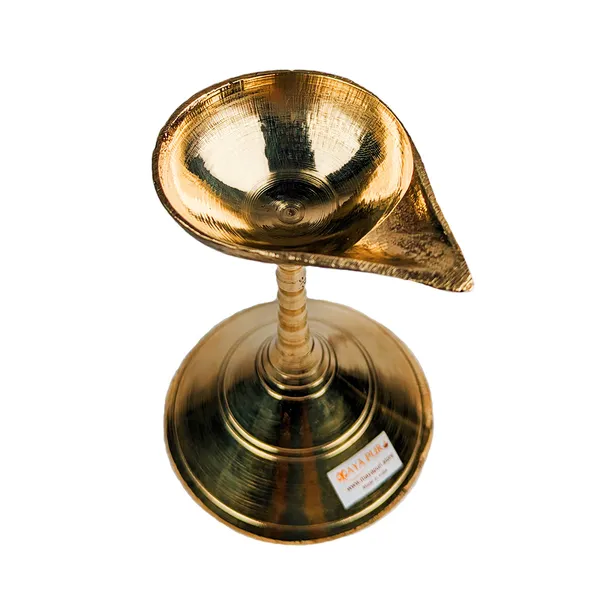 MAYAPURI_Small_Size_Traditional_Brass_Stand_Diya_for_Pooja_|_Handcrafted_Pradip_for_Puja_|_Golden_Oil_Lamp_for_Festivals,_Spiritual_Ceremonies,_and_Home_Decor_|_Ideal_for_Daily_Worship_and_Gifting