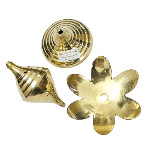 MAYAPURI_Brass_Agarbatti_Stand,_Elegant_Pital_Dhoopdani_Incense_Holder_for_Pooja,_Home_Decor_and_Gifting_(10_cm,_Pack_of_1)